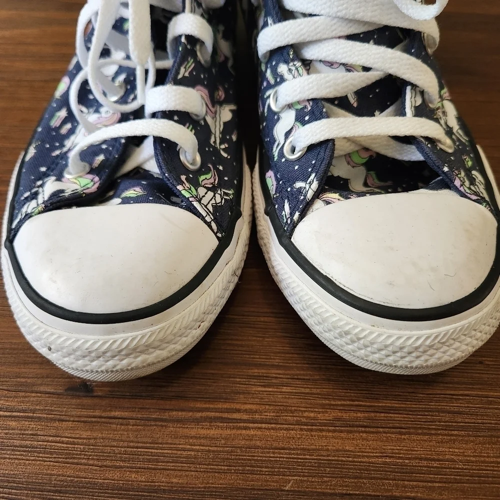 Converse All Star Unicons High Tops Y5 W7 Navy White Unicorns Fun Back to School